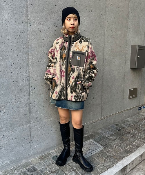 Carhartt WIP(カーハートダブリューアイピー)の「【Carhartt WIP/カーハート ダブリューアイピー】PRENTIS LINER(ブルゾン・レディース・ブラック/ホワイト・MEDIUM/LARGE)」の3枚目の写真