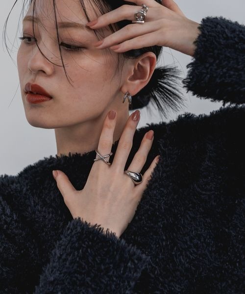 JEANASIS（ジーナシス）の「【ステンレス】2WAYクロスリング/991861（リング・レディース・ゴールド/シルバー・MEDIUM/LARGE）」の14枚目の写真