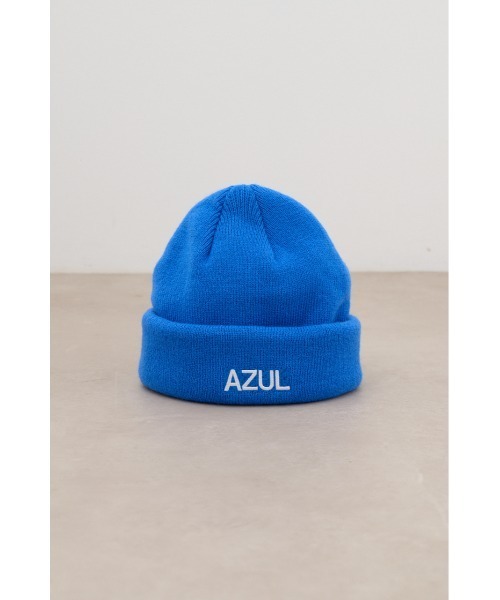 AZUL by moussy(アズールバイマウジー)の「2WAYニットワッチ(ニットキャップ/ビーニー・メンズ・ブラック/ブルー・FREE)」の16枚目の写真