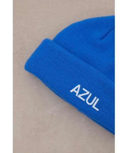 AZUL by moussy(アズールバイマウジー)の「2WAYニットワッチ(ニットキャップ/ビーニー・メンズ・ブラック/ブルー・FREE)」の17枚目の写真