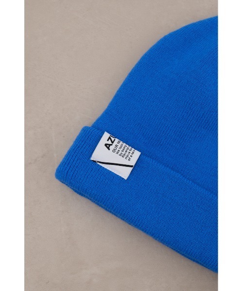 AZUL by moussy(アズールバイマウジー)の「2WAYニットワッチ(ニットキャップ/ビーニー・メンズ・ブラック/ブルー・FREE)」の19枚目の写真
