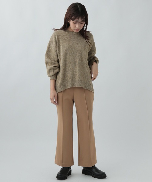 Elura(エルーラ)の「【低身長サイズ Elkotona】コトナサマ見えあったかストレートパンツ/977041(その他パンツ・レディース・ブラック/ベージュ・SMALL/MEDIUM)」の6枚目の写真