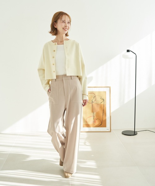 ROPE' PICNIC(ロペピクニック)の「着丈が選べるミラノリブカーディガン(カーディガン/ボレロ・レディース・ネイビー/ピンク/ホワイト系その他5/キナリ/ブルー系その他4・36/38)」の7枚目の写真