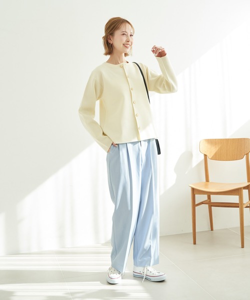 ROPE' PICNIC(ロペピクニック)の「着丈が選べるミラノリブカーディガン(カーディガン/ボレロ・レディース・ネイビー/ピンク/ホワイト系その他5/キナリ/ブルー系その他4・36/38)」の10枚目の写真