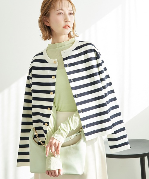 ROPE' PICNIC(ロペピクニック)の「着丈が選べるミラノリブカーディガン(カーディガン/ボレロ・レディース・ネイビー/ピンク/ホワイト系その他5/キナリ/ブルー系その他4・36/38)」の16枚目の写真