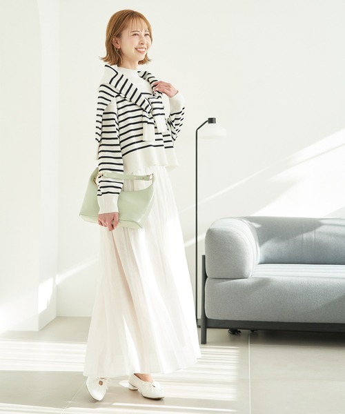 ROPE' PICNIC(ロペピクニック)の「着丈が選べるミラノリブカーディガン(カーディガン/ボレロ・レディース・ネイビー/ピンク/ホワイト系その他5/キナリ/ブルー系その他4・36/38)」の17枚目の写真