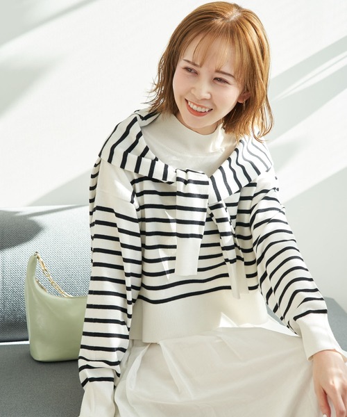 ROPE' PICNIC(ロペピクニック)の「着丈が選べるミラノリブカーディガン(カーディガン/ボレロ・レディース・ネイビー/ピンク/ホワイト系その他5/キナリ/ブルー系その他4・36/38)」の18枚目の写真