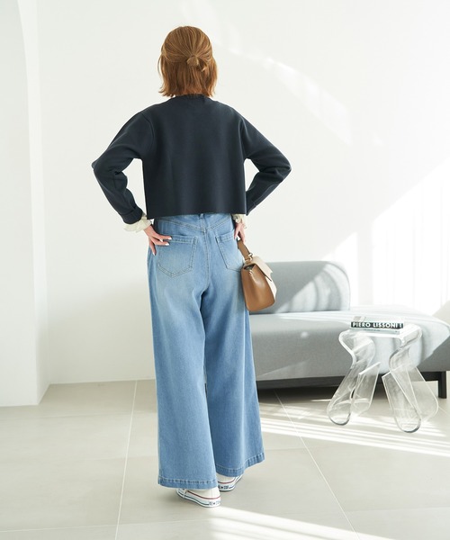 ROPE' PICNIC(ロペピクニック)の「着丈が選べるミラノリブカーディガン(カーディガン/ボレロ・レディース・ネイビー/ピンク/ホワイト系その他5/キナリ/ブルー系その他4・36/38)」の21枚目の写真