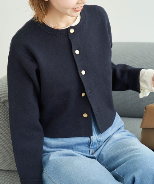 ROPE' PICNIC(ロペピクニック)の「着丈が選べるミラノリブカーディガン(カーディガン/ボレロ・レディース・ネイビー/ピンク/ホワイト系その他5/キナリ/ブルー系その他4・36/38)」の22枚目の写真