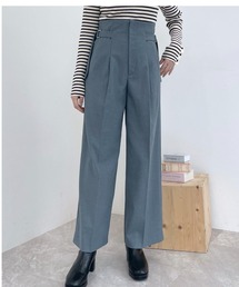 mysty woman | サイドベルトストレートパンツ2 101959(その他パンツ)