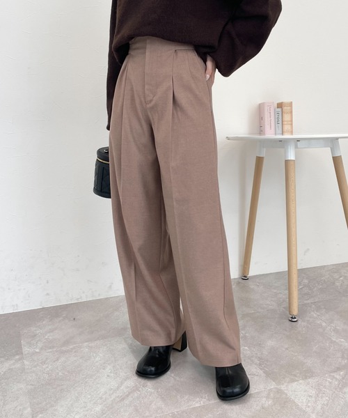 mysty woman（ミスティウーマン）の「サイドベルトストレートパンツ2 101959（その他パンツ・レディース・ブルー系その他/ベージュ/ブラウン・FREE）」の11枚目の写真