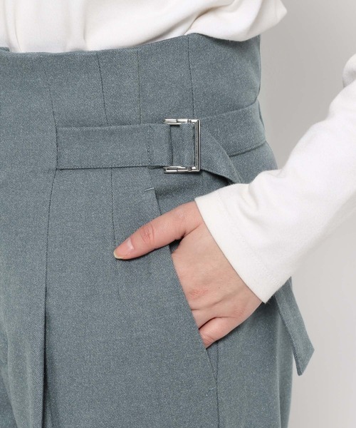 mysty woman（ミスティウーマン）の「サイドベルトストレートパンツ2 101959（その他パンツ・レディース・ブルー系その他/ベージュ/ブラウン・FREE）」の17枚目の写真