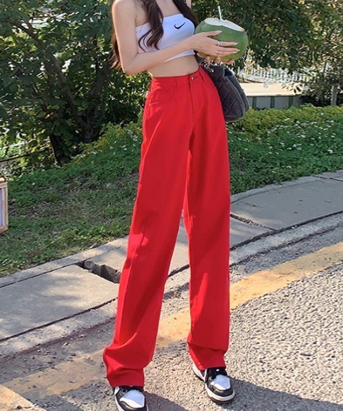 COCOMOMO(ココモモ)の「ストレートカラーデニムパンツ カラーパンツ(デニムパンツ・レディース・イエロー/パープル/ホワイト/レッド/ブラック/グリーン/ピンク・XL/L/M/S)」の22枚目の写真