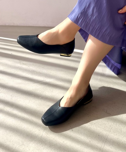 パンプス 黒 セール】センターシームバブーシュ 41107（パンプス）｜ORiental