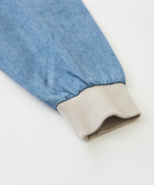 CUBE SUGAR（キューブシュガー）の「6.5オンスデニムボートネックチュニック（チュニック・レディース・ブルー系/ネイビー系・M）」の11枚目の写真