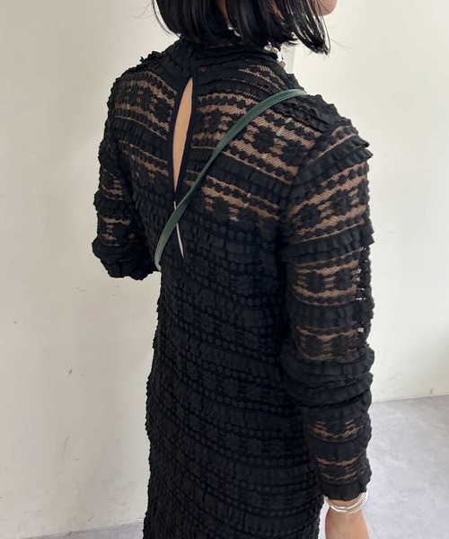 SHENERY（シーナリー）の「ストレッチレースタイトマキシドレス  