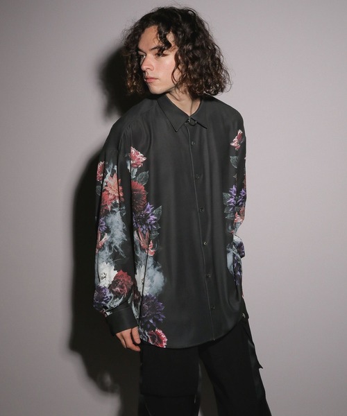 HARE(ハレ)の「【UNDER GROUND MODE】スモークダリアシャツ(HARE)(シャツ/ブラウス・メンズ・ホワイト/ブラック・SMALL/MEDIUM)」の14枚目の写真