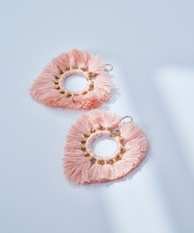 macaroni edge（マカロニエッジ）の「〈macaroni edge/マカロニエッジ〉ビーズ　ラブピアス（ピアス（両耳用））」