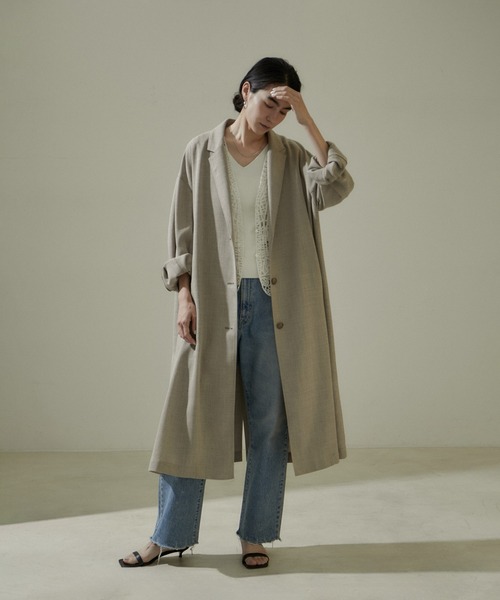 SALON adam et rope'（サロン アダム エ ロペ）の「コーラルレースジレ/ベスト（ベスト・レディース・ブラック/オフホワイト・FREE）」の14枚目の写真