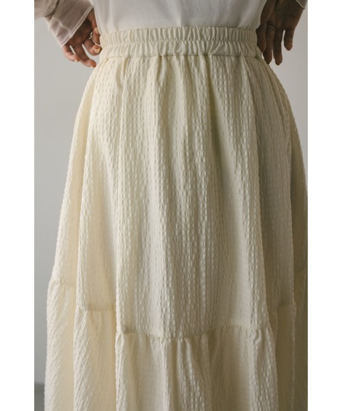 STYLEMIXER（スタイルミキサー）の「ティアードバルーンスカート（スカート・レディース・ブラック/アイボリー・SMALL/MEDIUM）」の11枚目の写真