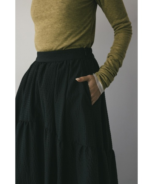 STYLEMIXER（スタイルミキサー）の「ティアードバルーンスカート（スカート・レディース・ブラック/アイボリー・SMALL/MEDIUM）」の15枚目の写真