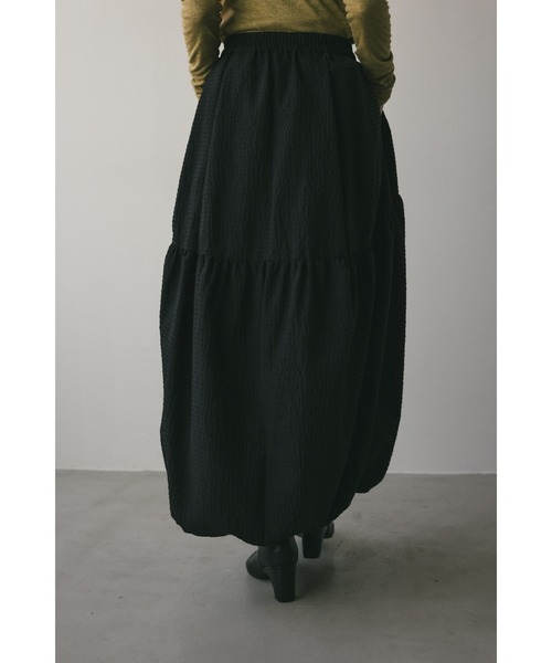 STYLEMIXER（スタイルミキサー）の「ティアードバルーンスカート（スカート・レディース・ブラック/アイボリー・SMALL/MEDIUM）」の18枚目の写真