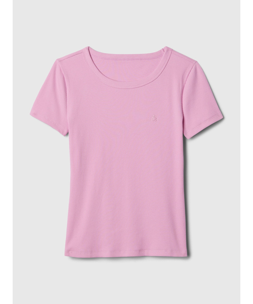 GAP(ギャップ)の「ブラナンベア リブ編み クルーネック Tシャツ(Tシャツ/カットソー・レディース・ベージュ/ホワイト/グリーン/ブラック/パープル/ピンク/ブルー・S/XS/M/L/XL/XXS)」の10枚目の写真