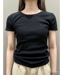 GAP | ブラナンベア リブ編み クルーネック Tシャツ(Tシャツ/カットソー)