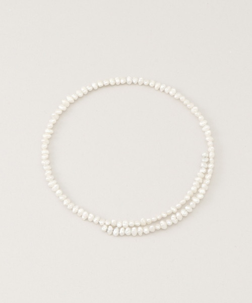 gren by M（グリンバイエム）の「gren by M/グリンバイエム ポテト淡水パールチョーカー（ネックレス・レディース・ホワイト・FREE）」の2枚目の写真