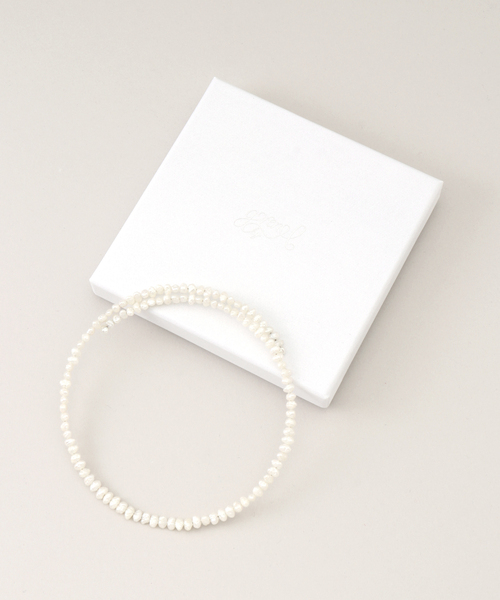 gren by M（グリンバイエム）の「gren by M/グリンバイエム ポテト淡水パールチョーカー（ネックレス・レディース・ホワイト・FREE）」の5枚目の写真