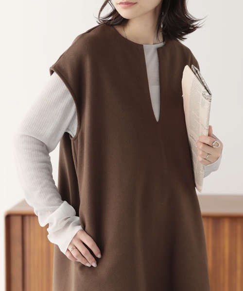 セール】サイドスリットロングジャンパースカート（ジャンパースカート