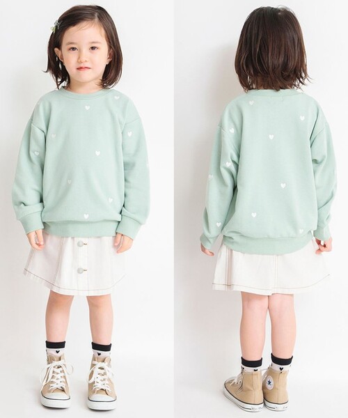 BRANSHES（ブランシェス）の「デニムスカート（デニムスカート・キッズ・オフホワイト/ブルー・110/100/90/150/120/130/140）」の4枚目の写真