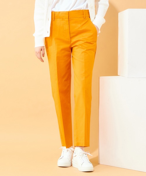 TOMMY HILFIGER(トミーヒルフィガー)の「【ESSENTIALS】スリムストレートコットンチノパンツ(チノパンツ・レディース・オレンジ・32inch/36inch/34inch)」の1枚目の写真