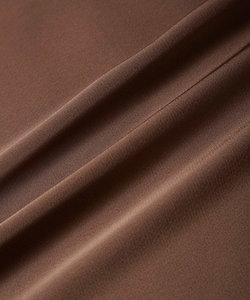 CE'E_SE'E（シーシー）の「マットサテンストレートスカート（スカート・レディース・ブラウン/ブラック/ベージュ/ネイビー/グレー・FREE）」の7枚目の写真