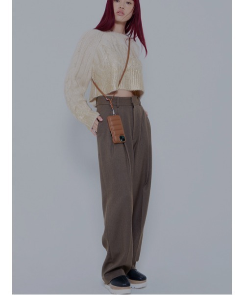 AMAIL（アマイル）の「Jaefun wide pants（その他パンツ・レディース・ブラック/グレー/ブラウン・S/M）」の12枚目の写真