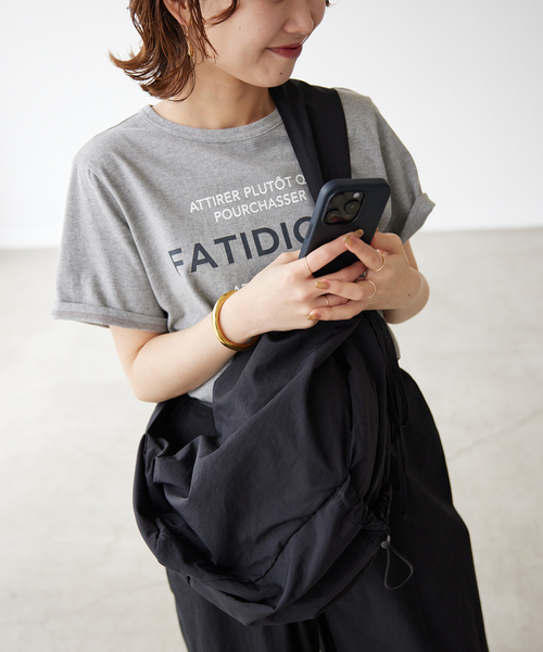 SLOBE citron.(スローブシトロン)の「《追加2》SLOBE citron. Nylon shoulder BAG(ショルダーバッグ・レディース・ブラック/ホワイト・FREE)」の11枚目の写真