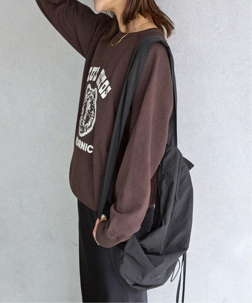 SLOBE citron.(スローブシトロン)の「《追加2》SLOBE citron. Nylon shoulder BAG(ショルダーバッグ・レディース・ブラック/ホワイト・FREE)」の12枚目の写真