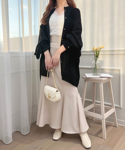 apres jour(アプレジュール)の「袖ボリュームバンドカラーシャツ【ZOZOTOWN限定アイテム】(シャツ/ブラウス・レディース・オフホワイト/ライトブルー/ブラック/ライトイエロー・フリー/X-LARGE)」の21枚目の写真