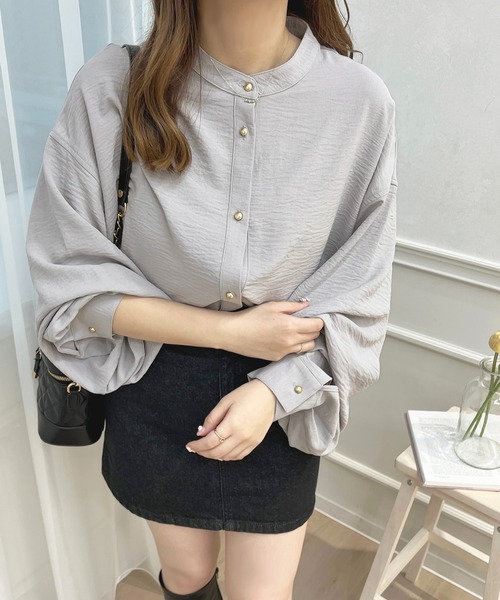 apres jour(アプレジュール)の「袖ボリュームバンドカラーシャツ【ZOZOTOWN限定アイテム】(シャツ/ブラウス・レディース・オフホワイト/ライトブルー/ブラック/ライトイエロー・フリー/X-LARGE)」の22枚目の写真