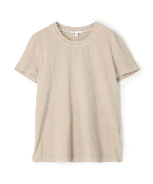 JAMES PERSE(ジェームスパース)の「ベーシック クルーネックTシャツ WLJ3114(Tシャツ/カットソー・レディース・ライトベージュ・0/1/2)」の1枚目の写真
