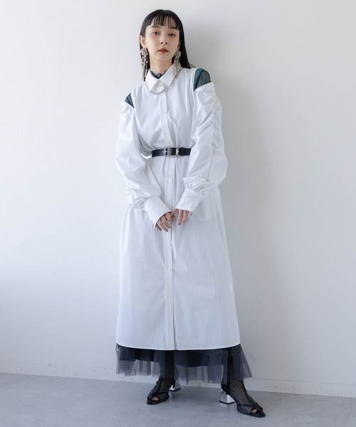 ⭐︎HARE カタジップストライプワンピース HARE（ハレ）の「カタジップストライプワンピース(HARE