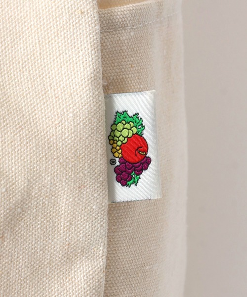 FRUIT OF THE LOOM（フルーツオブザルーム）の「FRUIT OF THE LOOM/フルーツオブザルーム キャンバス ビッグショルダーバッグ/メッセンジャーバッグ/レディース メンズ（ショルダーバッグ・レディース・ホワイト/ブラック・FREE）」の10枚目の写真