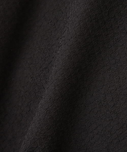 N.（N. Natural Beauty Basic）（エヌエヌナチュラルビューティーベーシック）の「◆ふくれジャガードパフスリーブブラウス（シャツ/ブラウス・レディース・ブラック/オフホワイト/パープル・MEDIUM）」の11枚目の写真