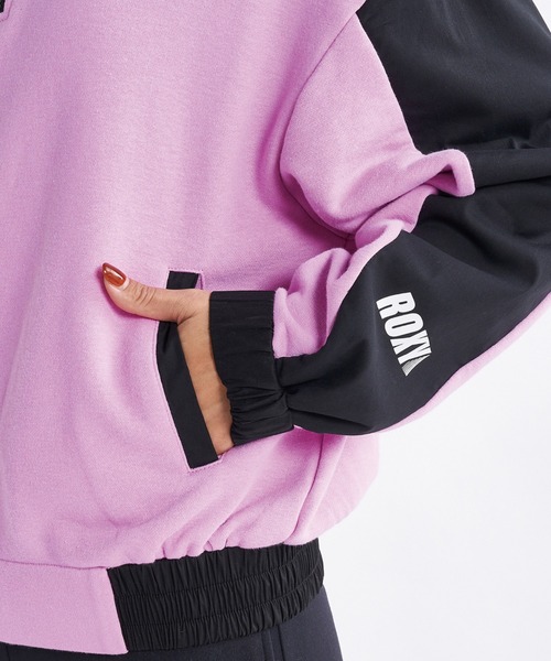 ROXY(ロキシー)の「UNITE HOODIE/ロキシーUVカットハーフジップパーカー・フーディー(パーカー・レディース・ブラック/ピンク/ナチュラル・SMALL/MEDIUM/LARGE)」の15枚目の写真
