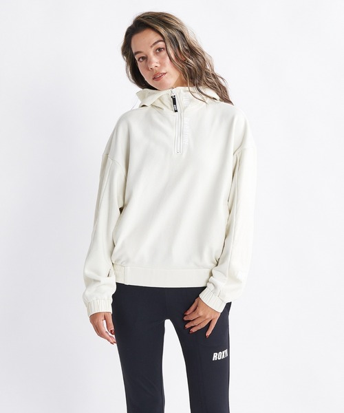ROXY(ロキシー)の「UNITE HOODIE/ロキシーUVカットハーフジップパーカー・フーディー(パーカー・レディース・ブラック/ピンク/ナチュラル・SMALL/MEDIUM/LARGE)」の7枚目の写真