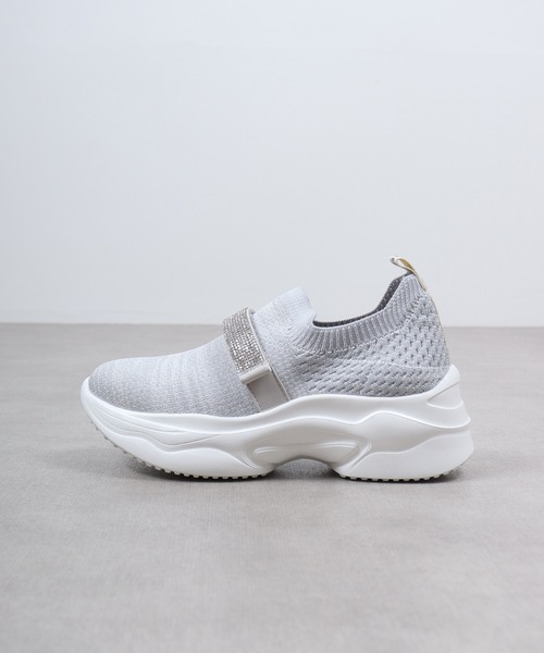 kitson（キットソン）の「Kitson キットソン キラキラベルト ニットスリッポン（スリッポン・レディース・グレー/ブラック系その他/ベージュ・LL/S/M/L）」の10枚目の写真