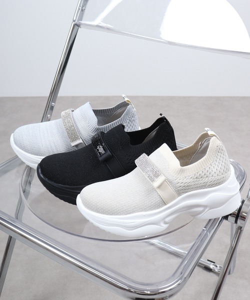 kitson（キットソン）の「Kitson キットソン キラキラベルト ニットスリッポン（スリッポン・レディース・グレー/ブラック系その他/ベージュ・LL/S/M/L）」の17枚目の写真