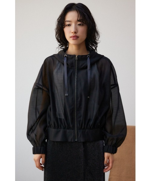 シアーフーディブルゾン AZUL by moussy｜シアーフーディーブルゾン | Rakuten Fashion