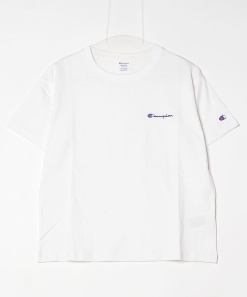 Champion(チャンピオン)の「チャンピオン SHORT SLEEVE T-SHIRT(Tシャツ/カットソー・レディース・ライトグリーン/ホワイト/アイボリー/ブラック・M/L)」の2枚目の写真