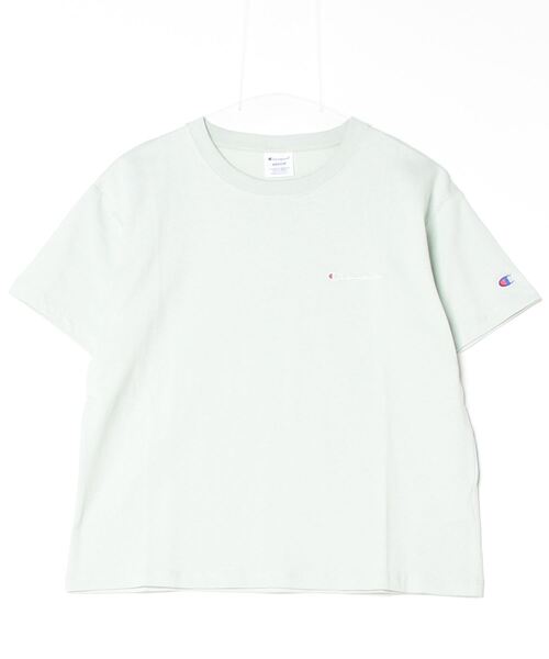 Champion(チャンピオン)の「チャンピオン SHORT SLEEVE T-SHIRT(Tシャツ/カットソー・レディース・ライトグリーン/ホワイト/アイボリー/ブラック・M/L)」の1枚目の写真